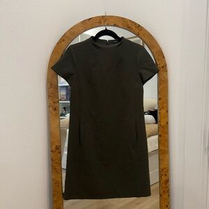 Theory Dark Olive Work Dress